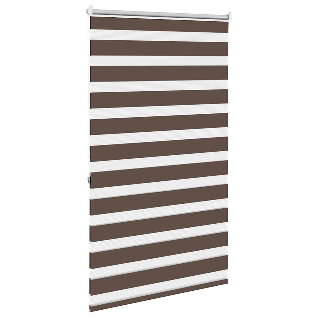 Cortina zebra 100,9x175 cm largura do tecido 96,7 cm café