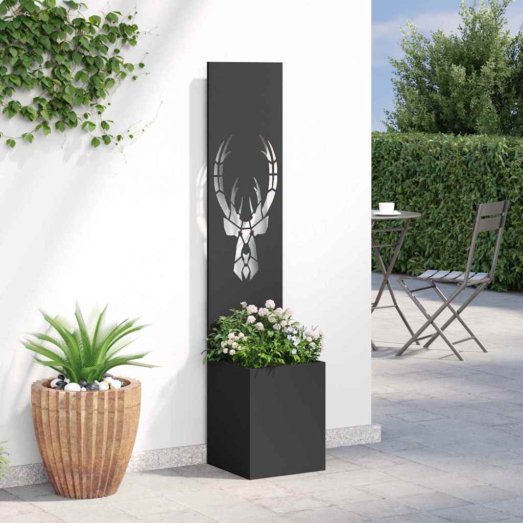 Tela de privacidade para jardim preto 32 x 32 x 150 cm