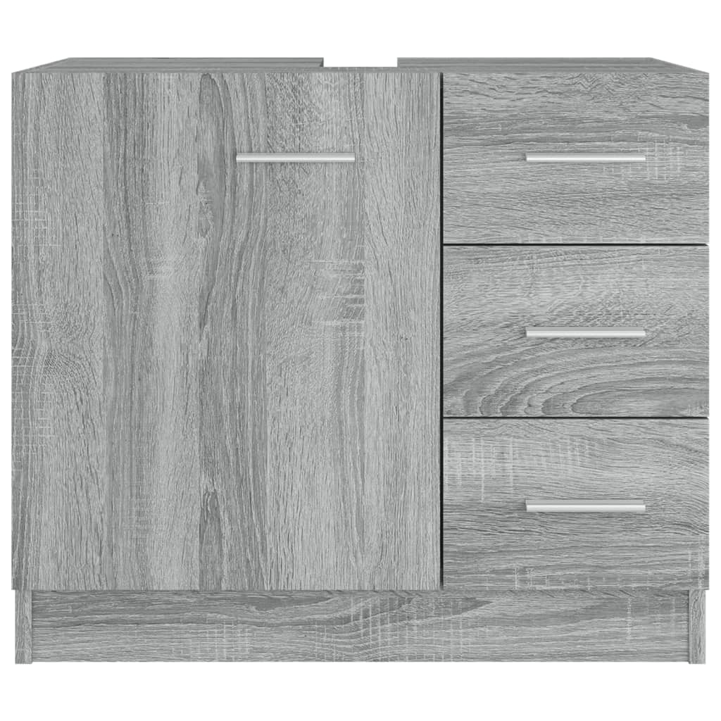 Móvel p/ lavatório 63x30x54 cm derivados madeira cinza sonoma