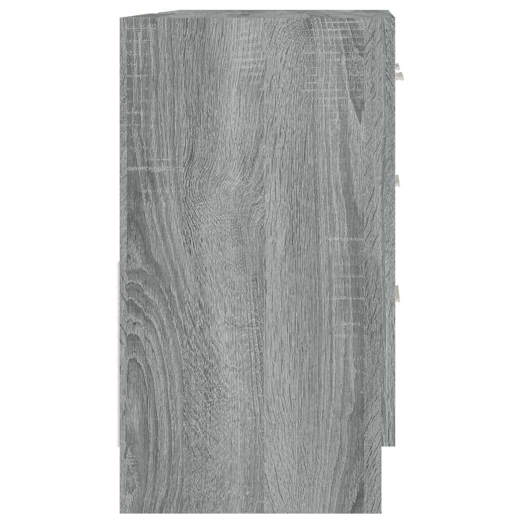 Móvel p/ lavatório 63x30x54 cm derivados madeira cinza sonoma