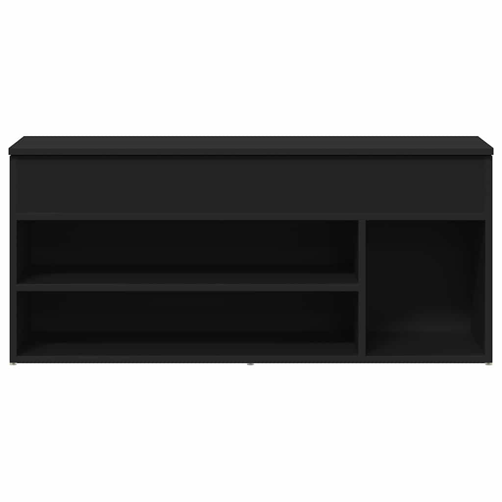 Banco sapateira 102x30,5x45 cm derivados de madeira preto