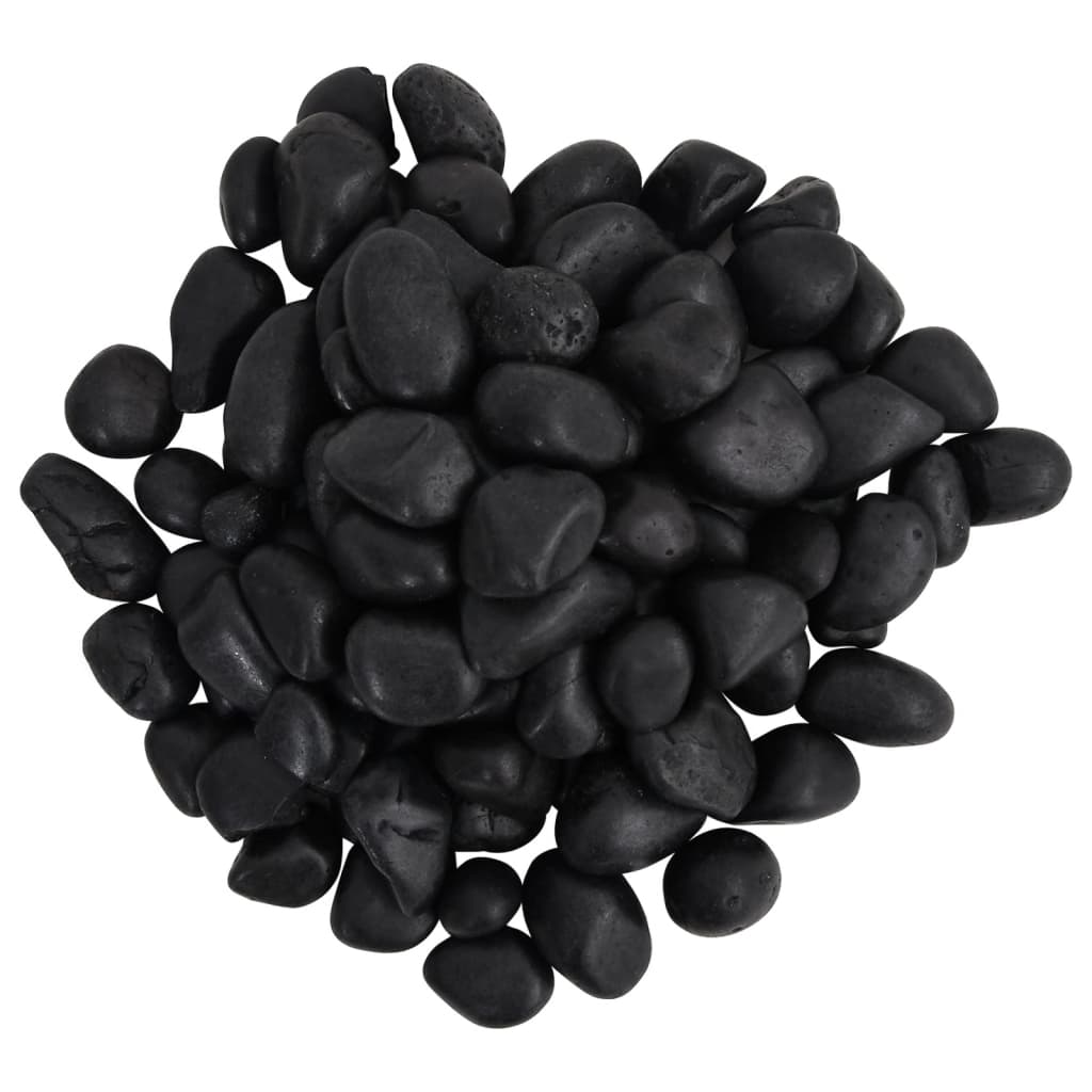 Seixos polidos 10 kg 2-5 cm preto