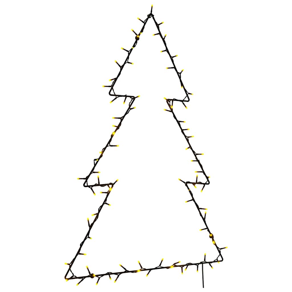 Luzes de natal silhueta da árvore natal 115 leds branco quente