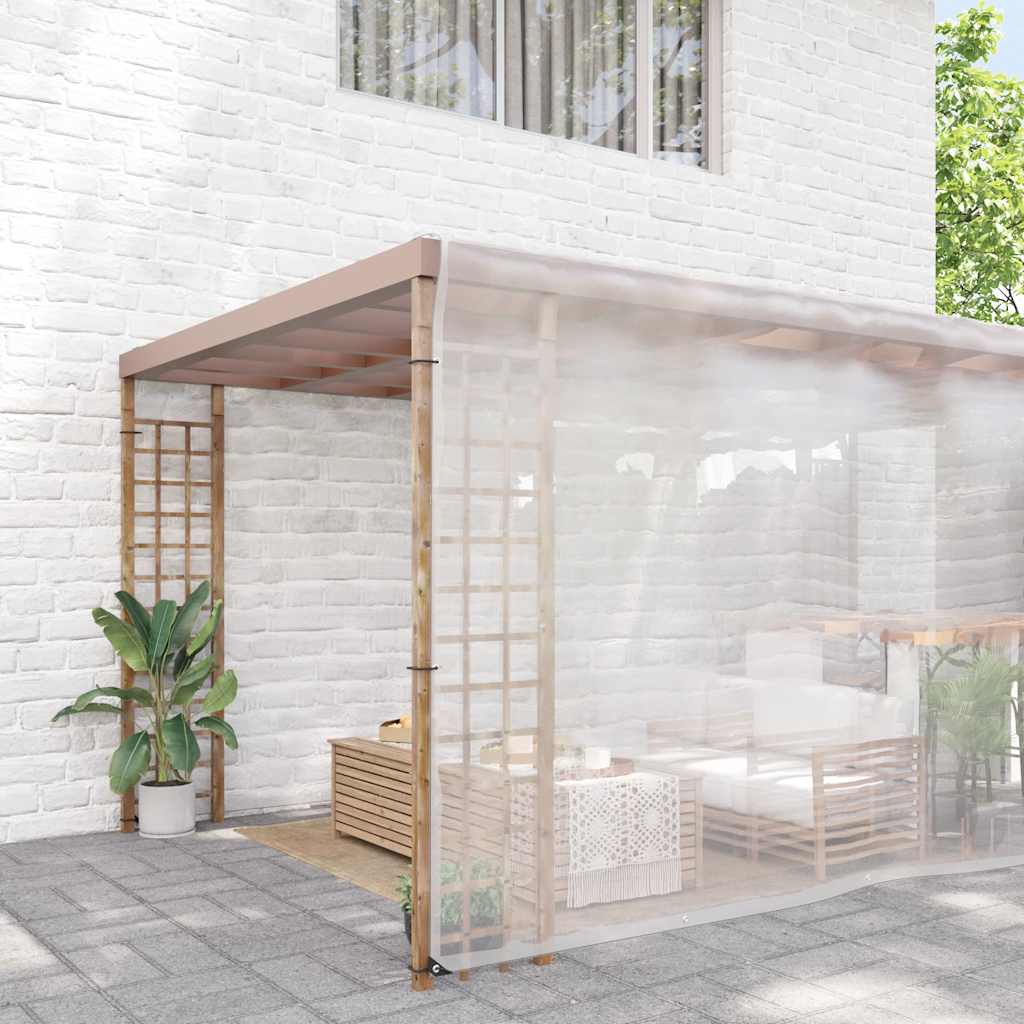 Encerado transparente com ilhós 8x8 m polietileno