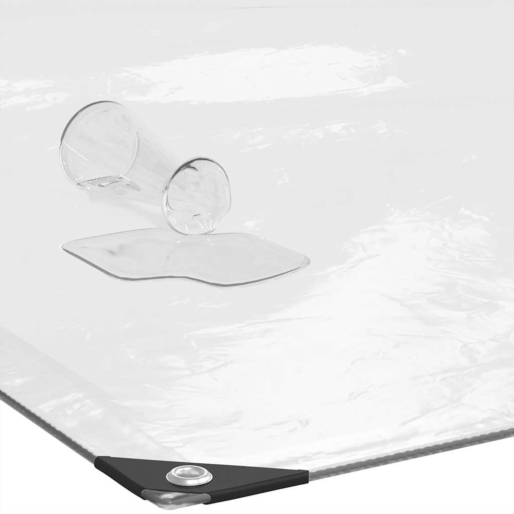 Encerado transparente com ilhós 8x8 m polietileno