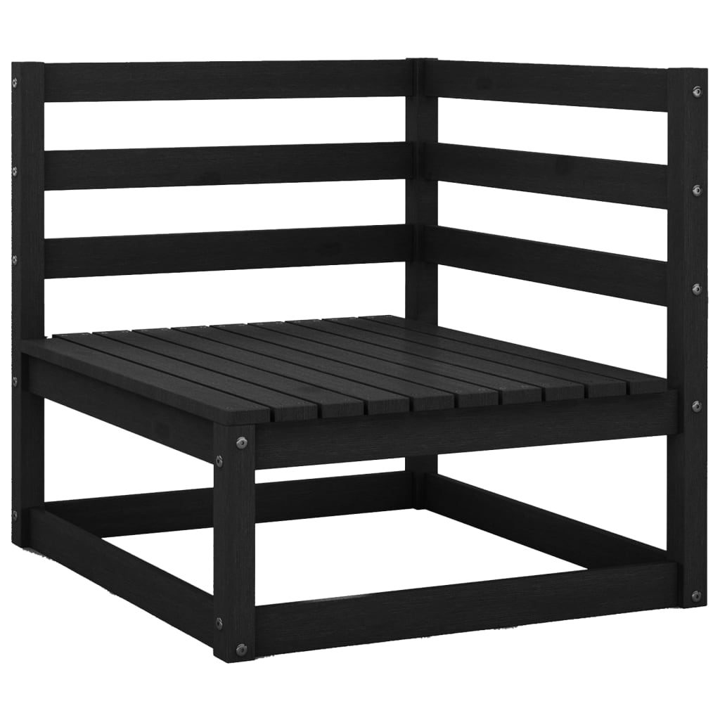 8 Pcs conjunto lounge de jardim c/ almofadões pinho maciço