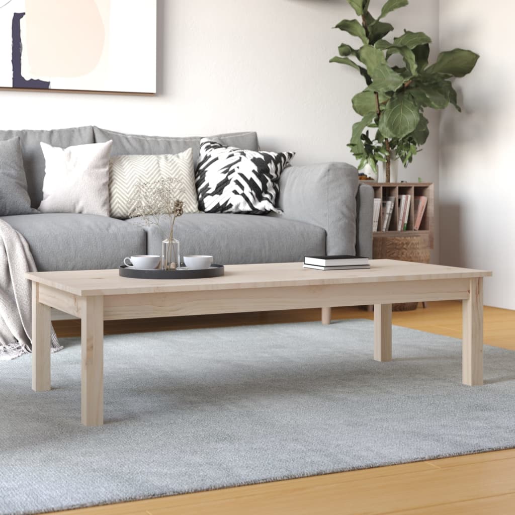 Mesa de centro 110x50x30 cm madeira de pinho maciça