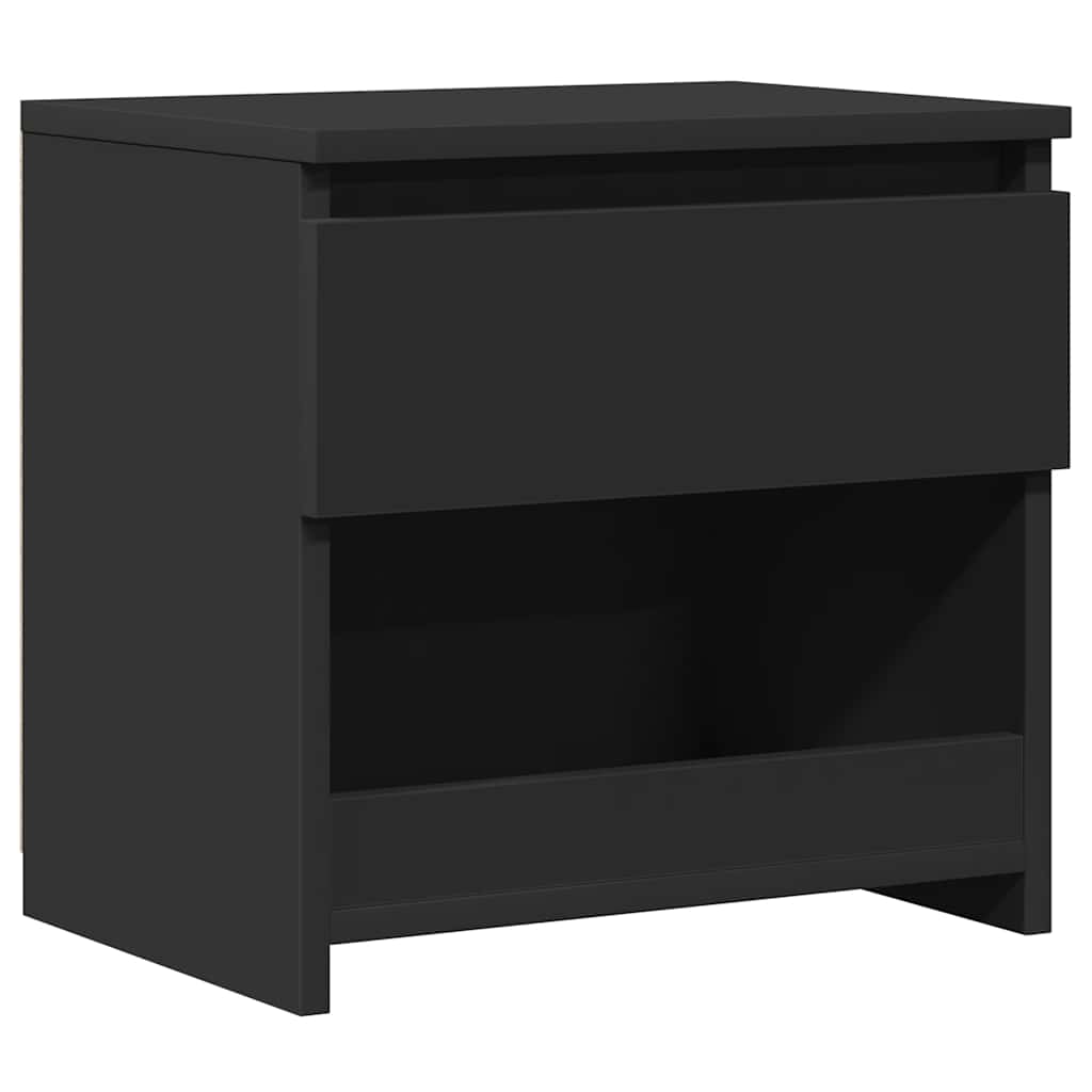 Mesa de cabeceira 40x30x39 cm contraplacado preto