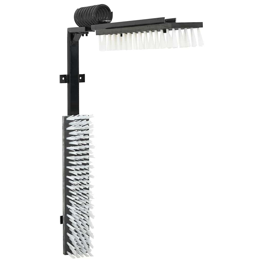 Escovas para gado ajustável preto e branco 84 x 10 x 91 cm PVC