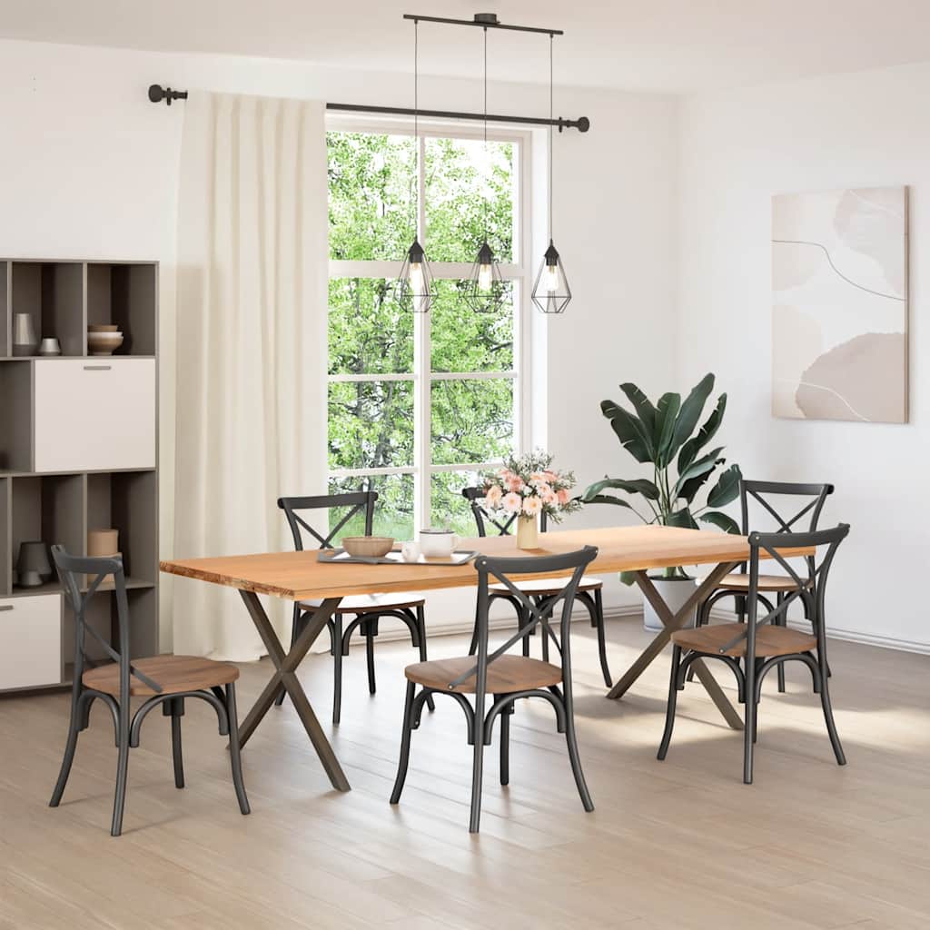 Pés para mesa de centro em formato a, 2 peças, 70x (30-31) cm, aço