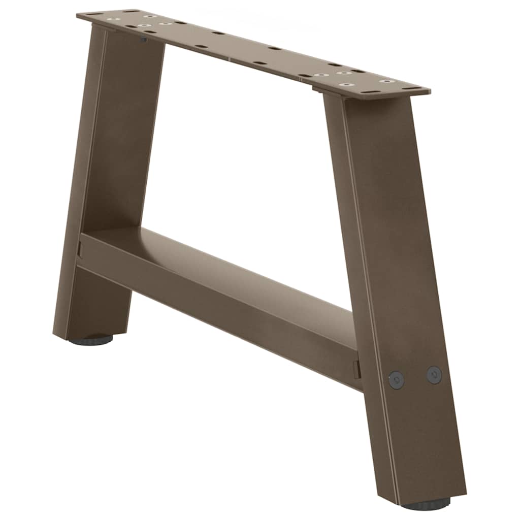 Pés para mesa de centro em formato a, 2 peças, 70x (30-31) cm, aço
