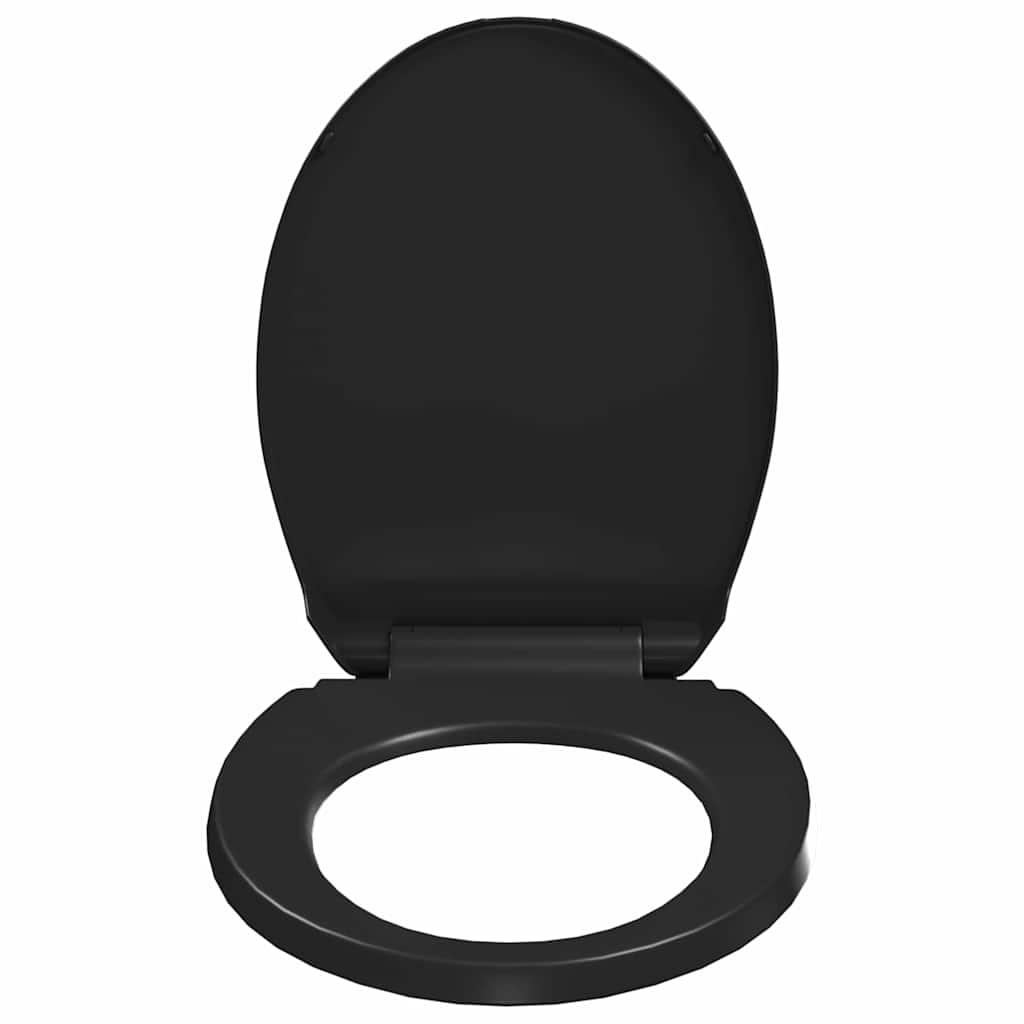 Tampo de sanita fecho suave com design remoção rápida preto