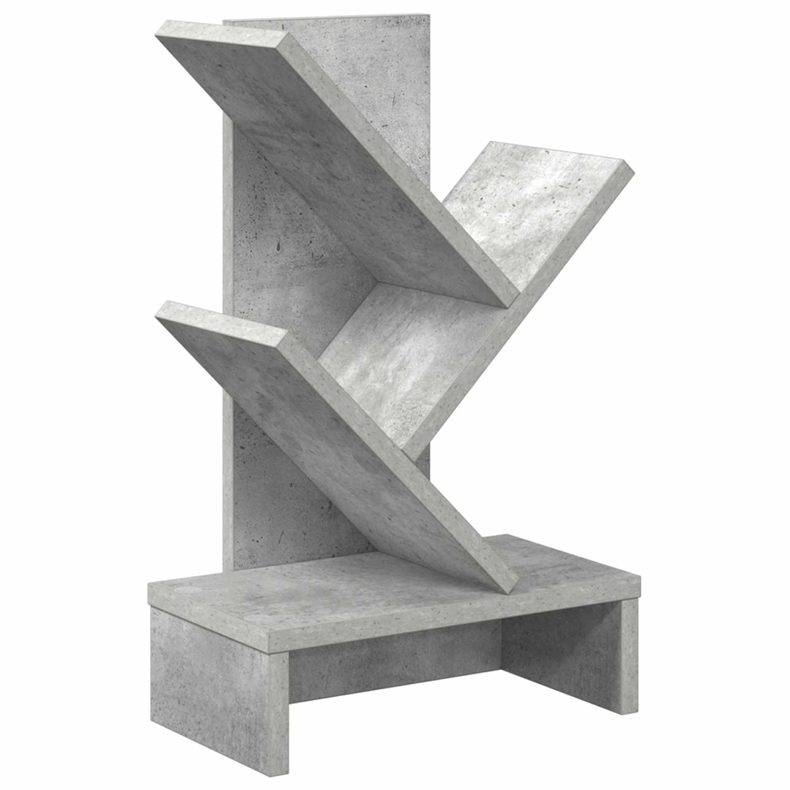 Estante de livros em árvore 3 níveis 30 x 18 x 48 cm