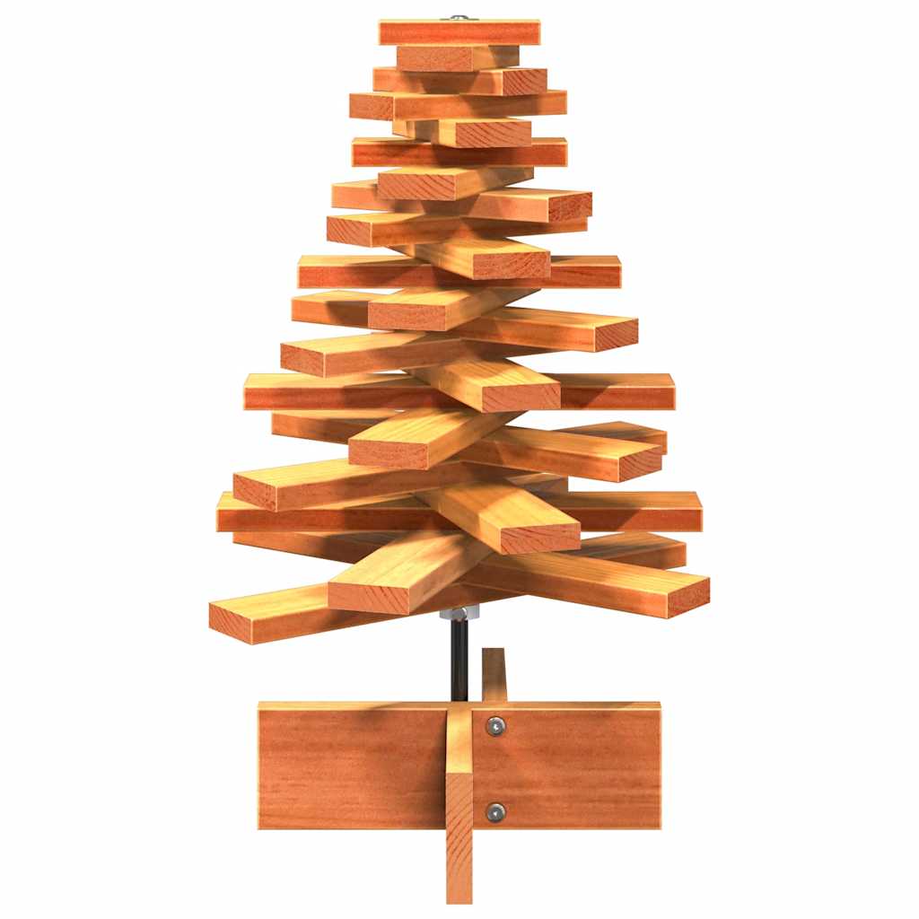 Árvore de natal decorativa 60 cm pinho maciço castanho-mel