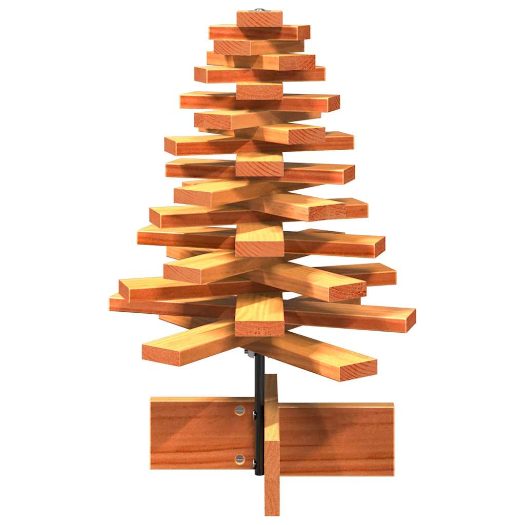Árvore de natal decorativa 60 cm pinho maciço castanho-mel