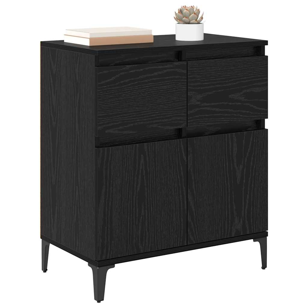 Buffet com gaveta carvalho preto 60 x 35 x 70 cm