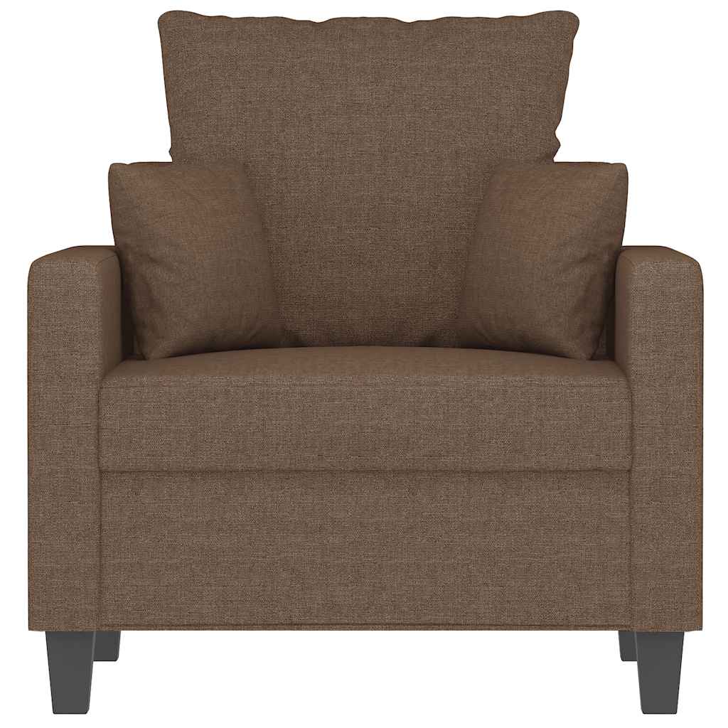 Poltrona 60 cm tecido castanho
