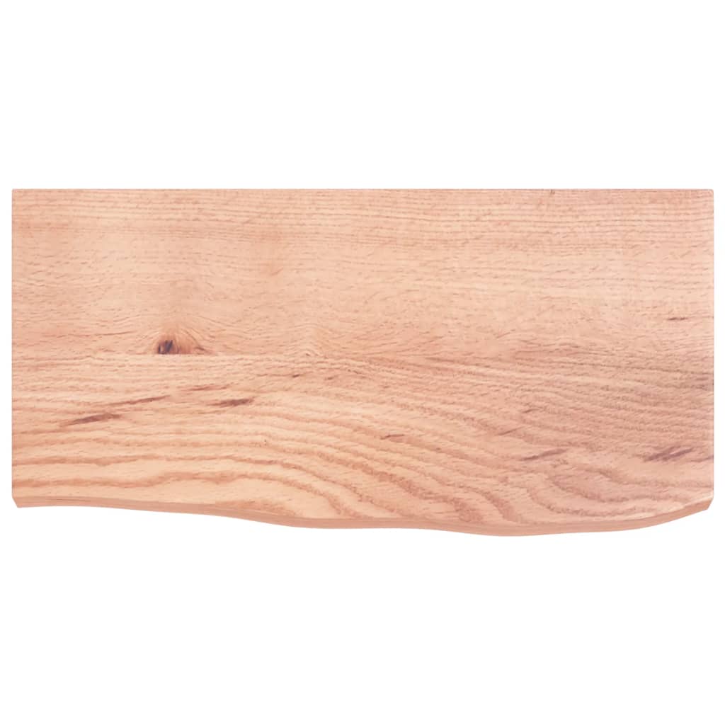 Bancada p/ wc 60x30x(2-4) cm madeira maciça tratada castanho