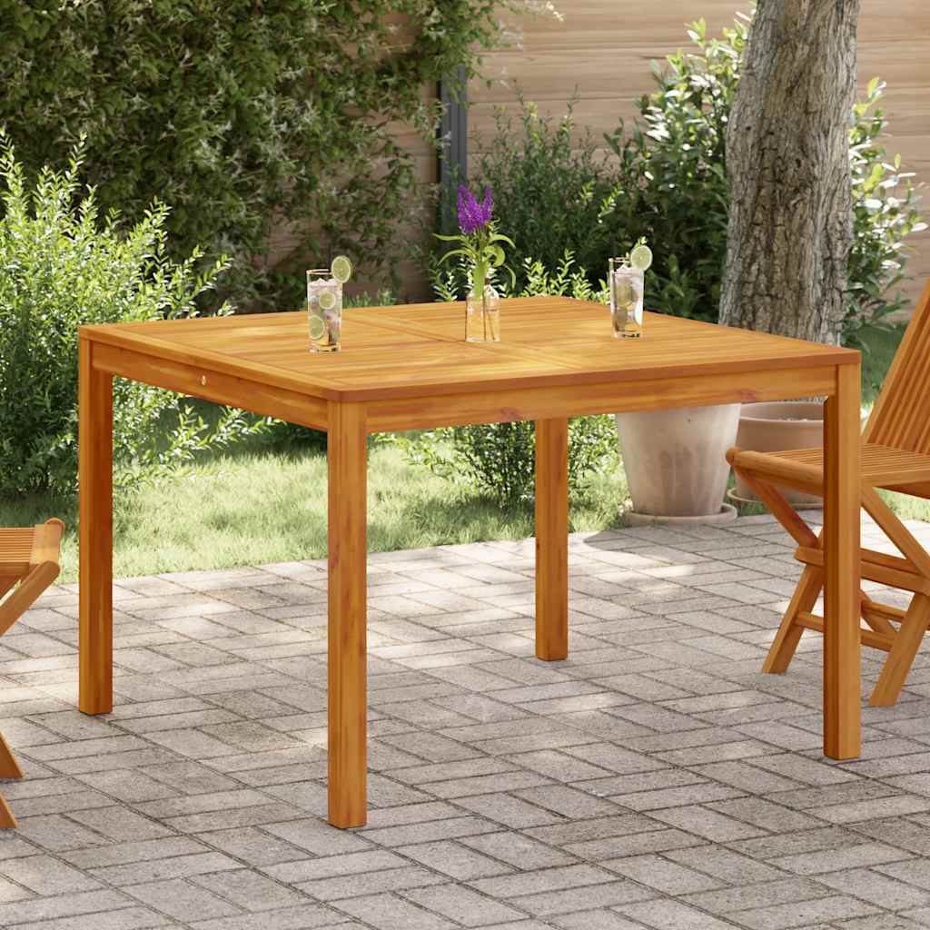 Mesa de jantar p/ jardim 110x110x75 cm madeira de acácia maciça