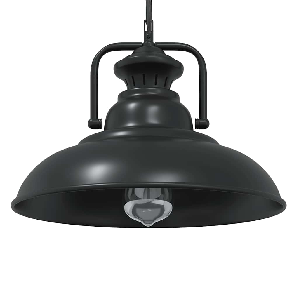 Candeeiro suspenso e27 preto ø 31 cm ferro