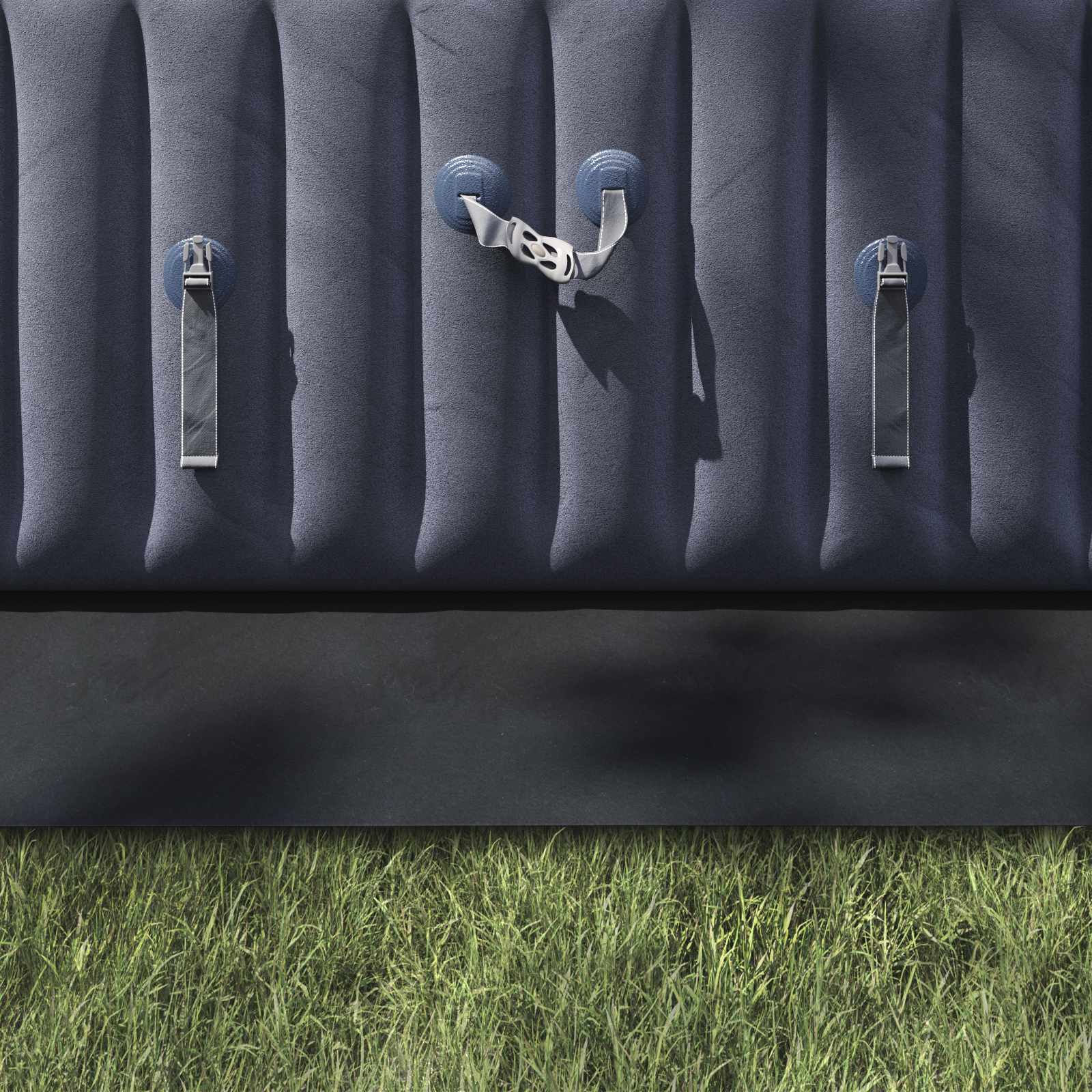 Lona para fundo de piscina ajustável preto 820 x 420 x 0,1 cm