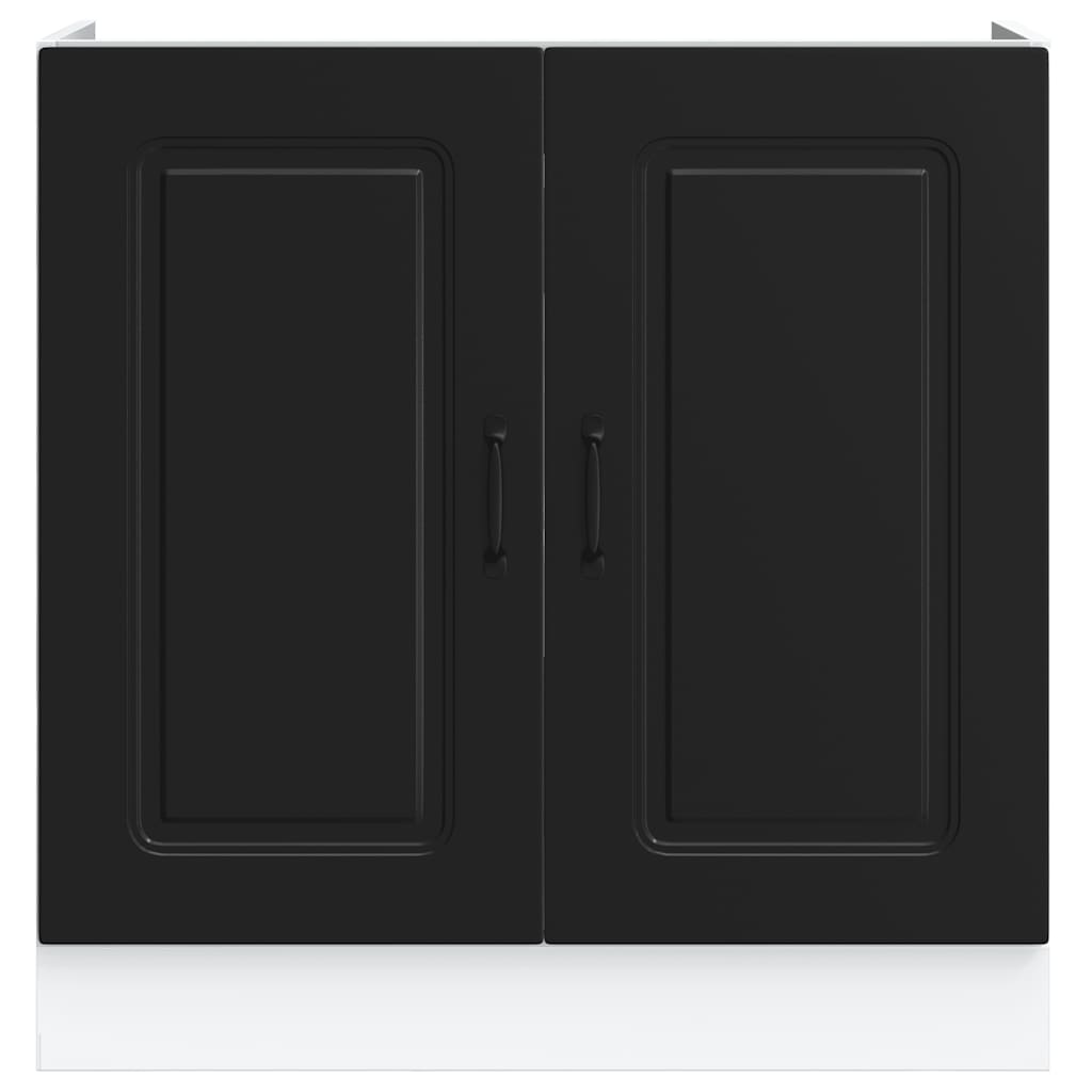 Armário baixo lavatório kalmar 80x46x81,5 cm preto
