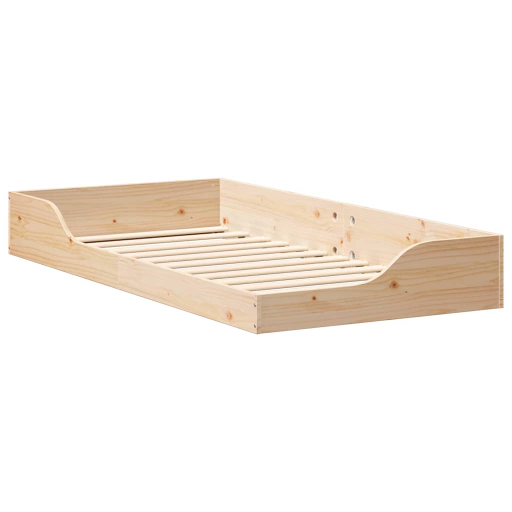 Estrutura da cama castanho 75 x 190 cm