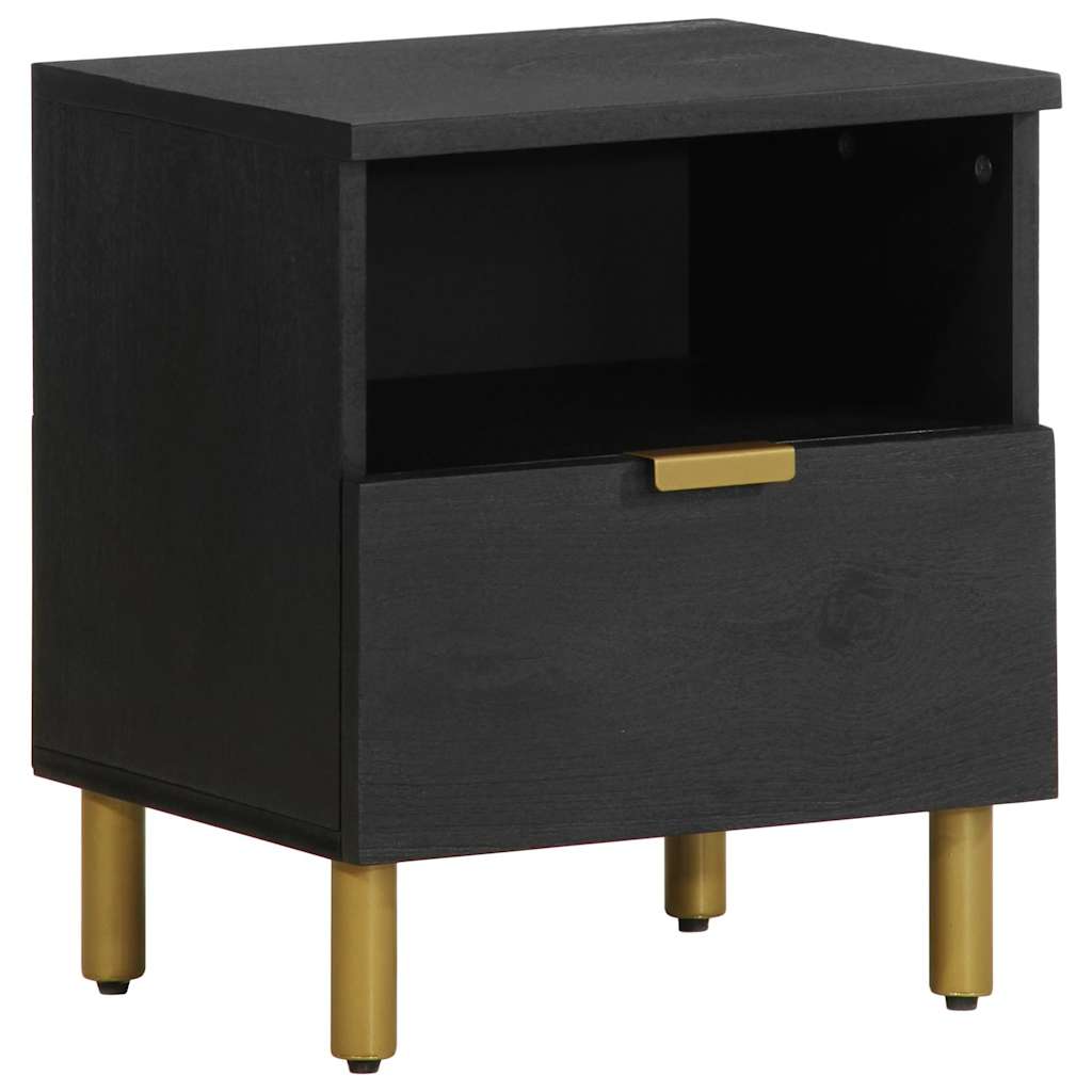 Mesa de cabeceira 40x33x46 cm derivados de madeira preto