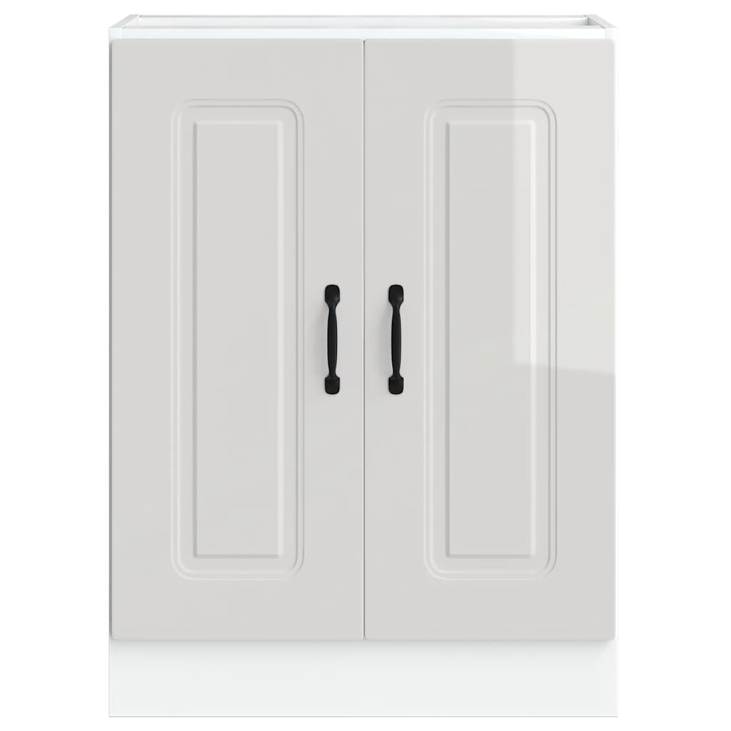 Armário baixo lavatório kalmar branco alto brilho 60x46x81,5 cm