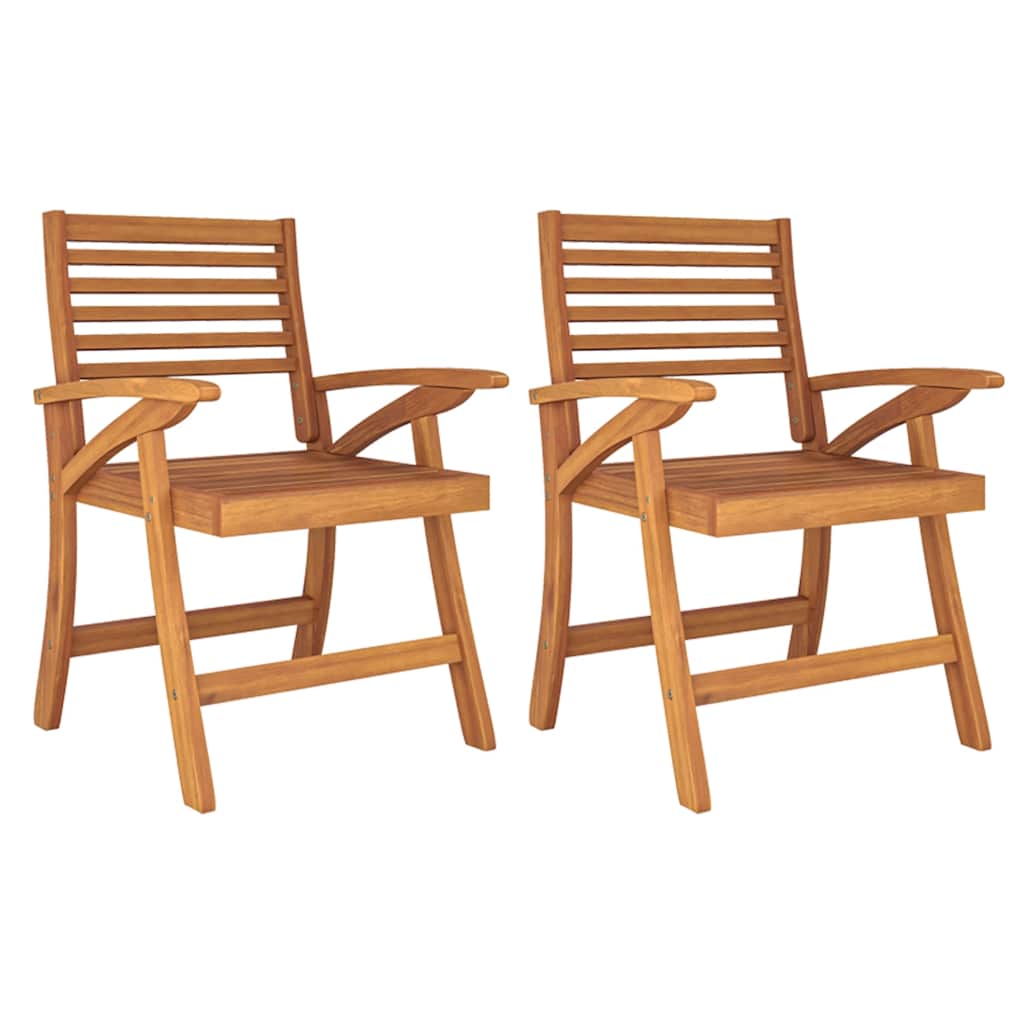 3 Pcs conjunto de jantar para jardim madeira de acácia maciça