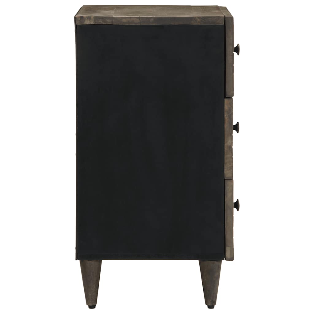 Mesa de cabeceira cinzento claro 50x33x60 cm