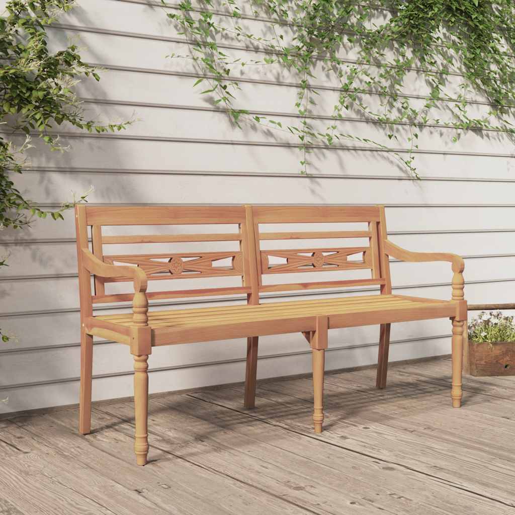 Banco batávia 150 cm madeira de teca maciça