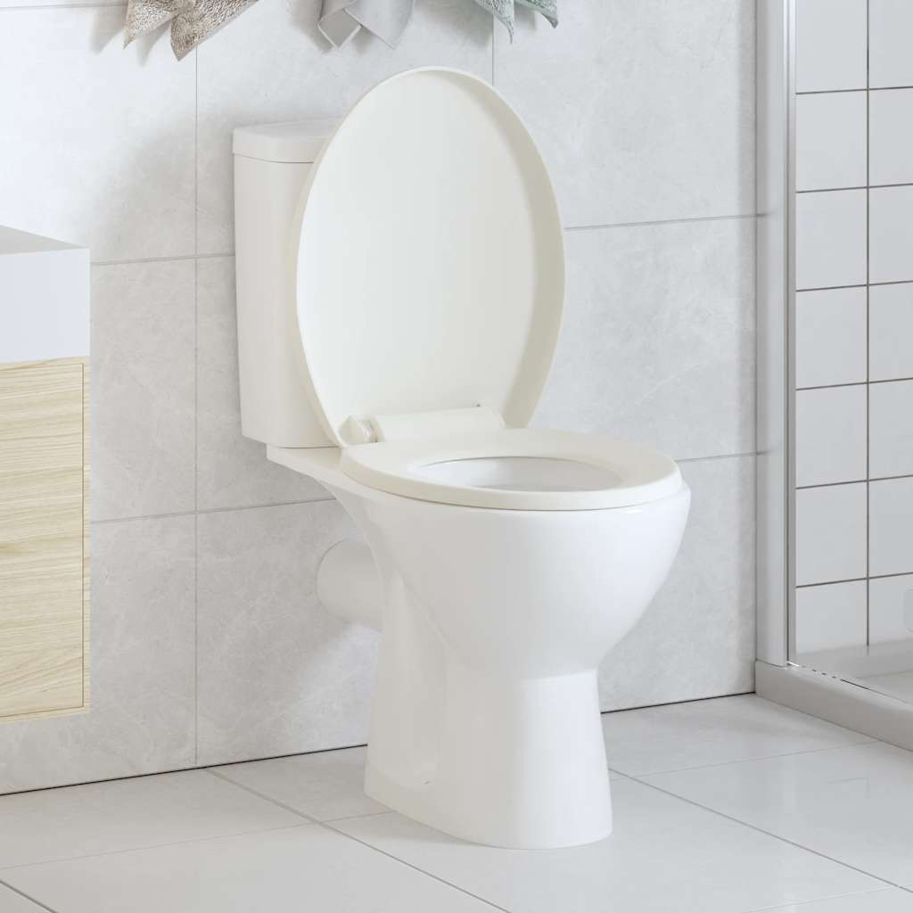Tampo de sanita fecho suave com design remoção rápida branco