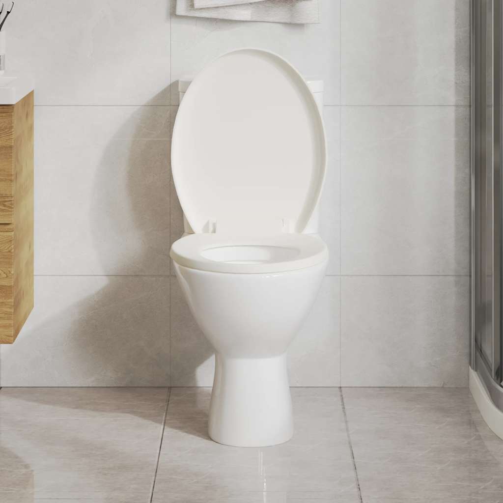 Tampo de sanita fecho suave com design remoção rápida branco