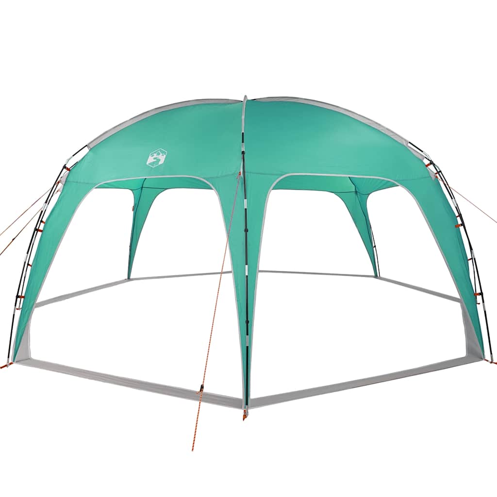 Tenda de festas impermeável verde mar