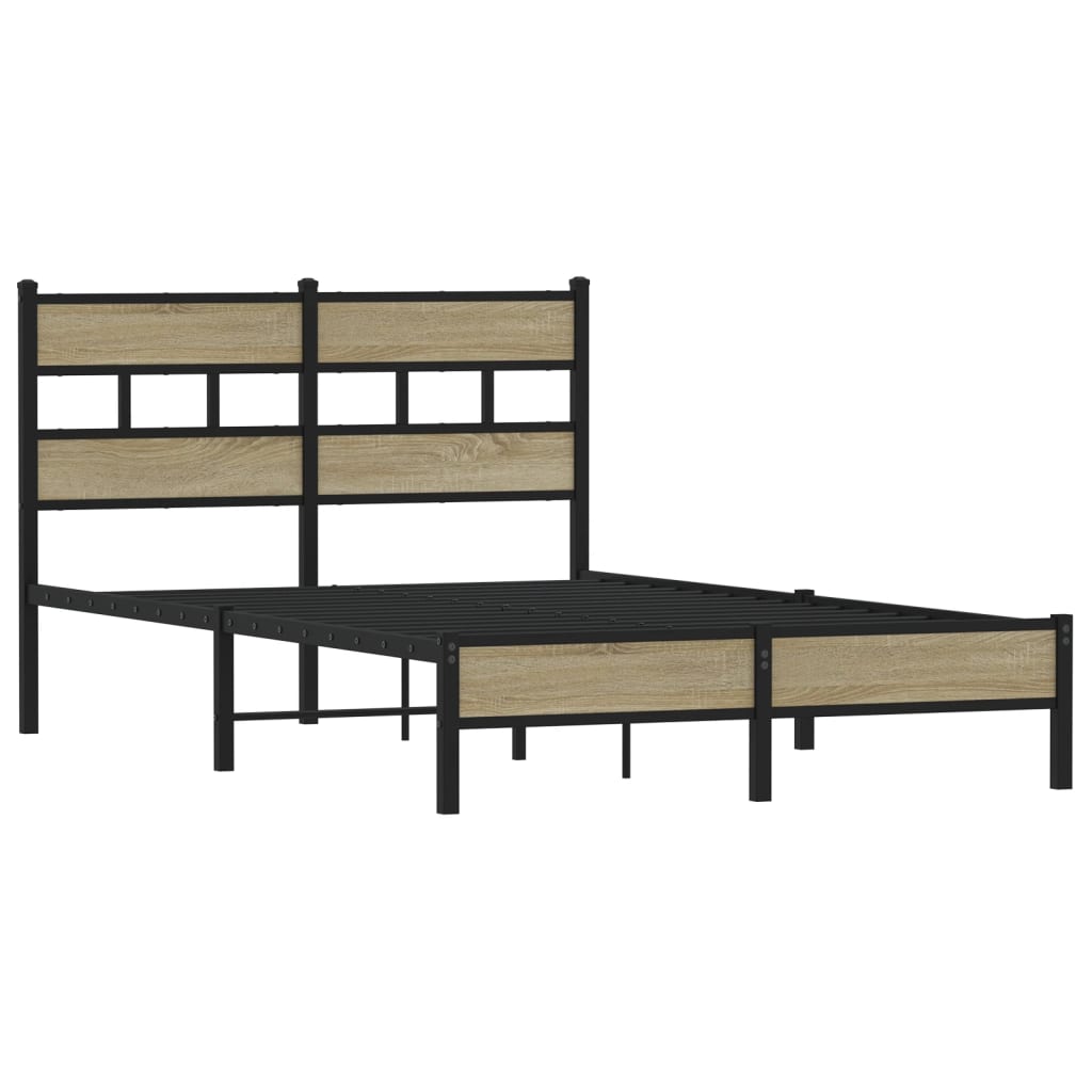 Estrutura cama s/ colchão derivados de madeira carvalho sonoma