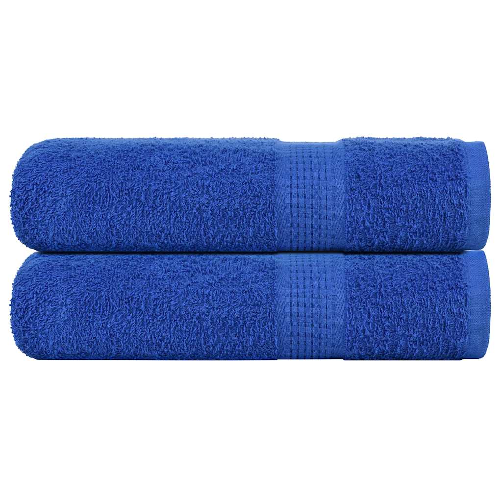 Toalhas de mãos frogn 2 pcs 50x100 cm 360 g/m² azul