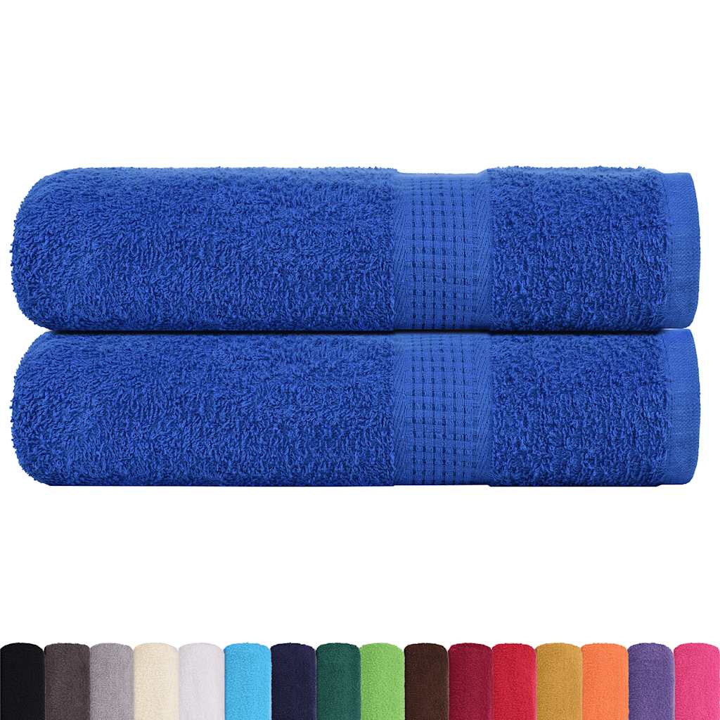 Toalhas de mãos frogn 2 pcs 50x100 cm 360 g/m² azul