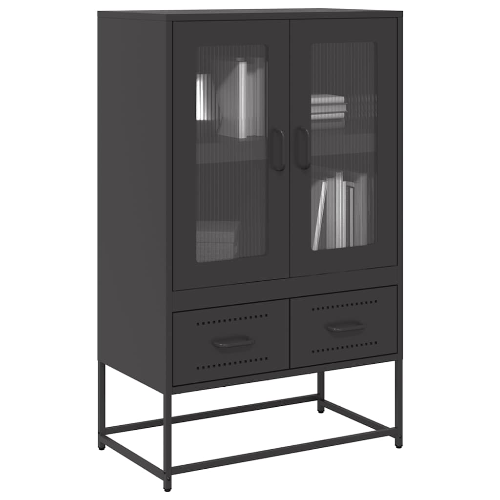 Móvel alto 68x39x111,5 cm aço preto