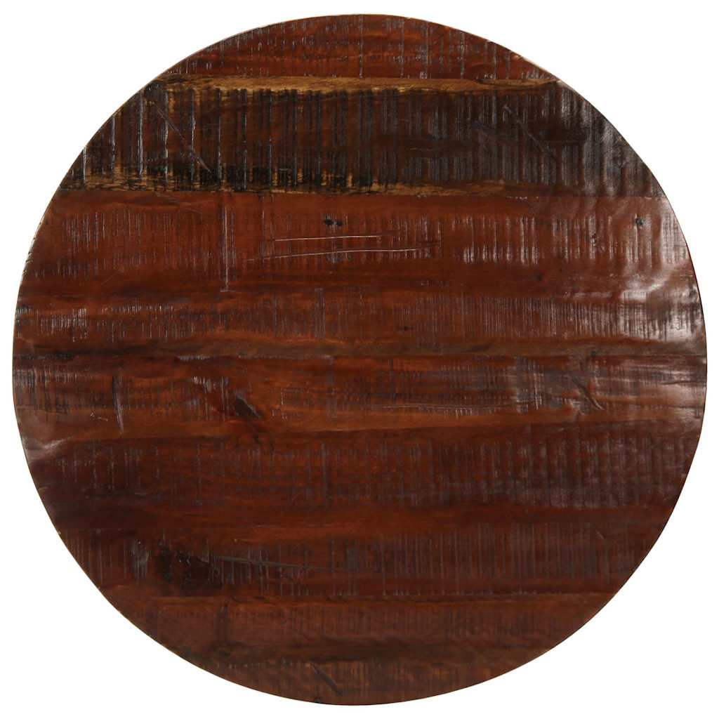 Tampo de mesa redondo ø90x3,8cm madeira recuperada maciça