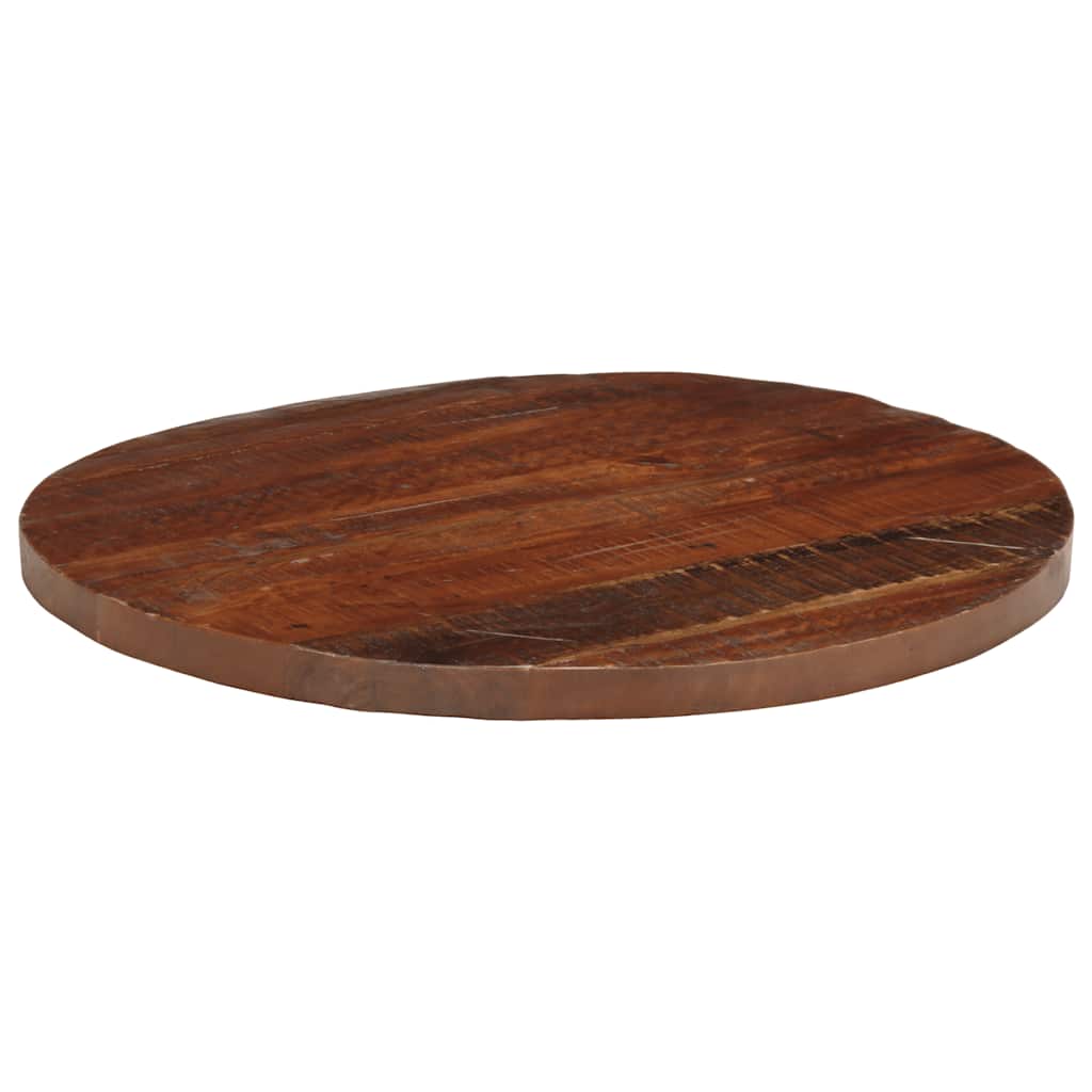 Tampo de mesa redondo ø90x3,8cm madeira recuperada maciça