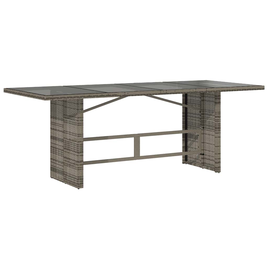 9 Pcs conjunto de jantar p/ jardim c/ almofadões vime PE cinza