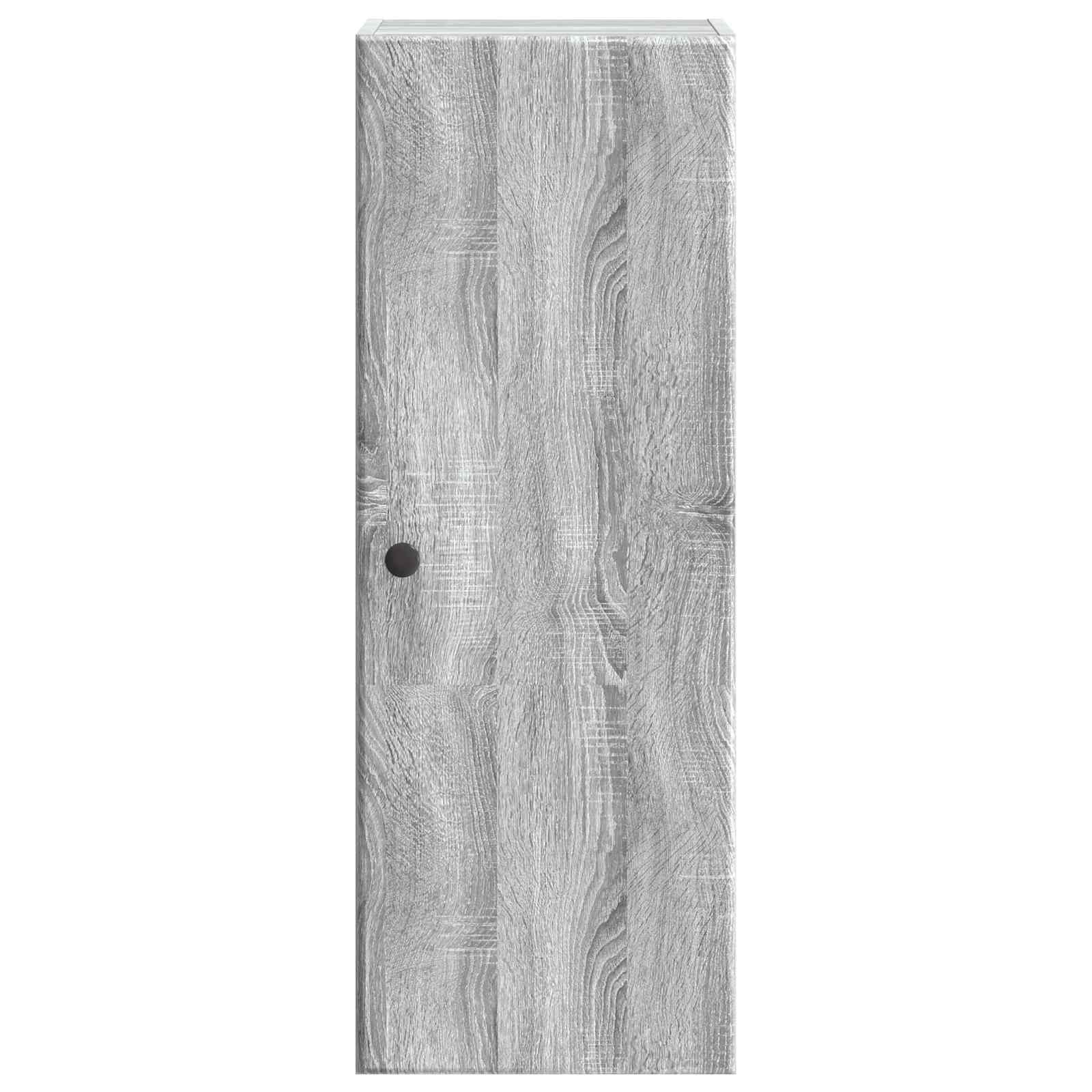 Armário de parede sonoma cinzento 33 x 34,5 x 90 cm