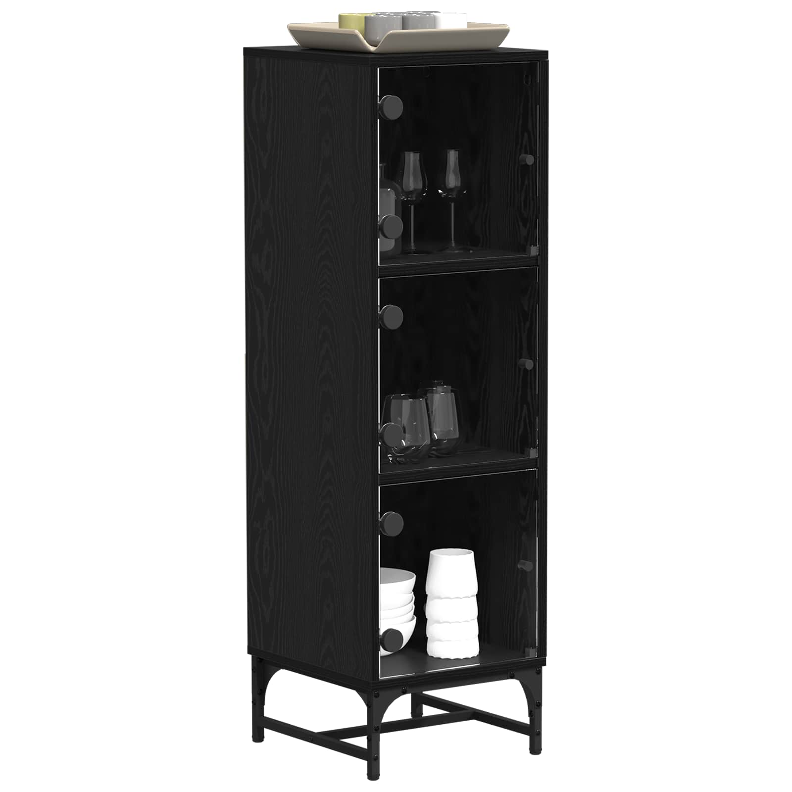 Buffet carvalho preto 35 x 37 x 117 cm
