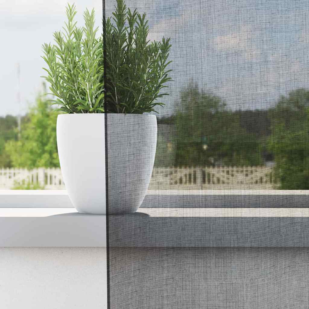 Cortinas de voile com ilhós 2 pcs preto 140x245 cm