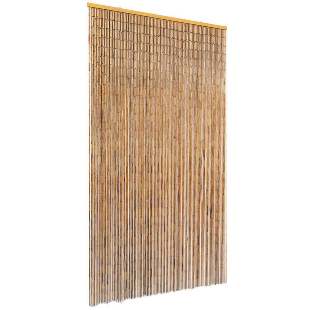 Cortina de porta anti-insetos em bambu 100x200 cm