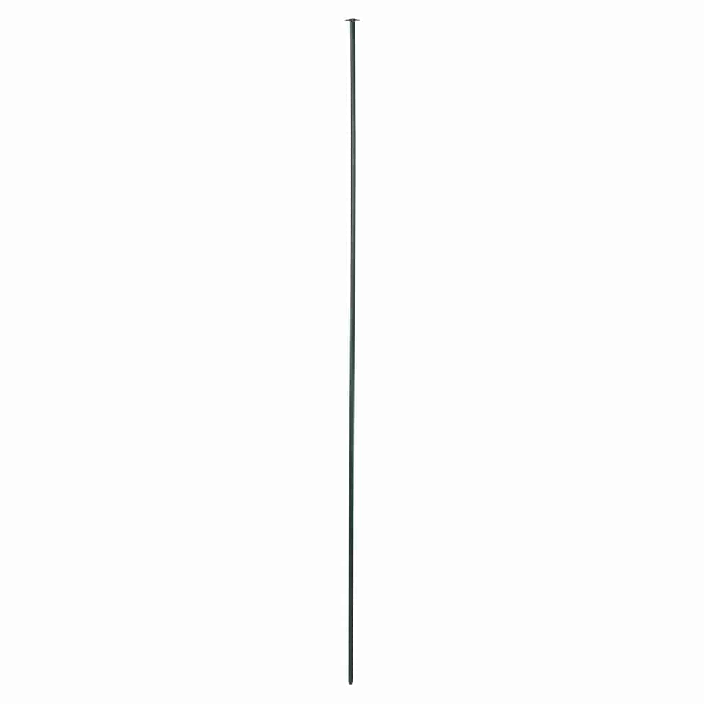 Conjunto de cerca para lago 5 unid. 100 x 50 cm aço verde