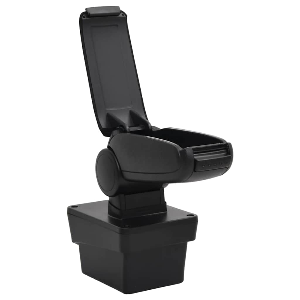 Apoio de braço p/ carro 17x40x(31-49) cm ABS preto