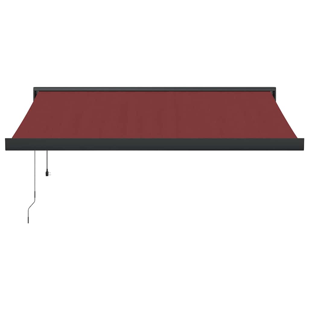 Toldo retrátil automático 350x250 cm bordô