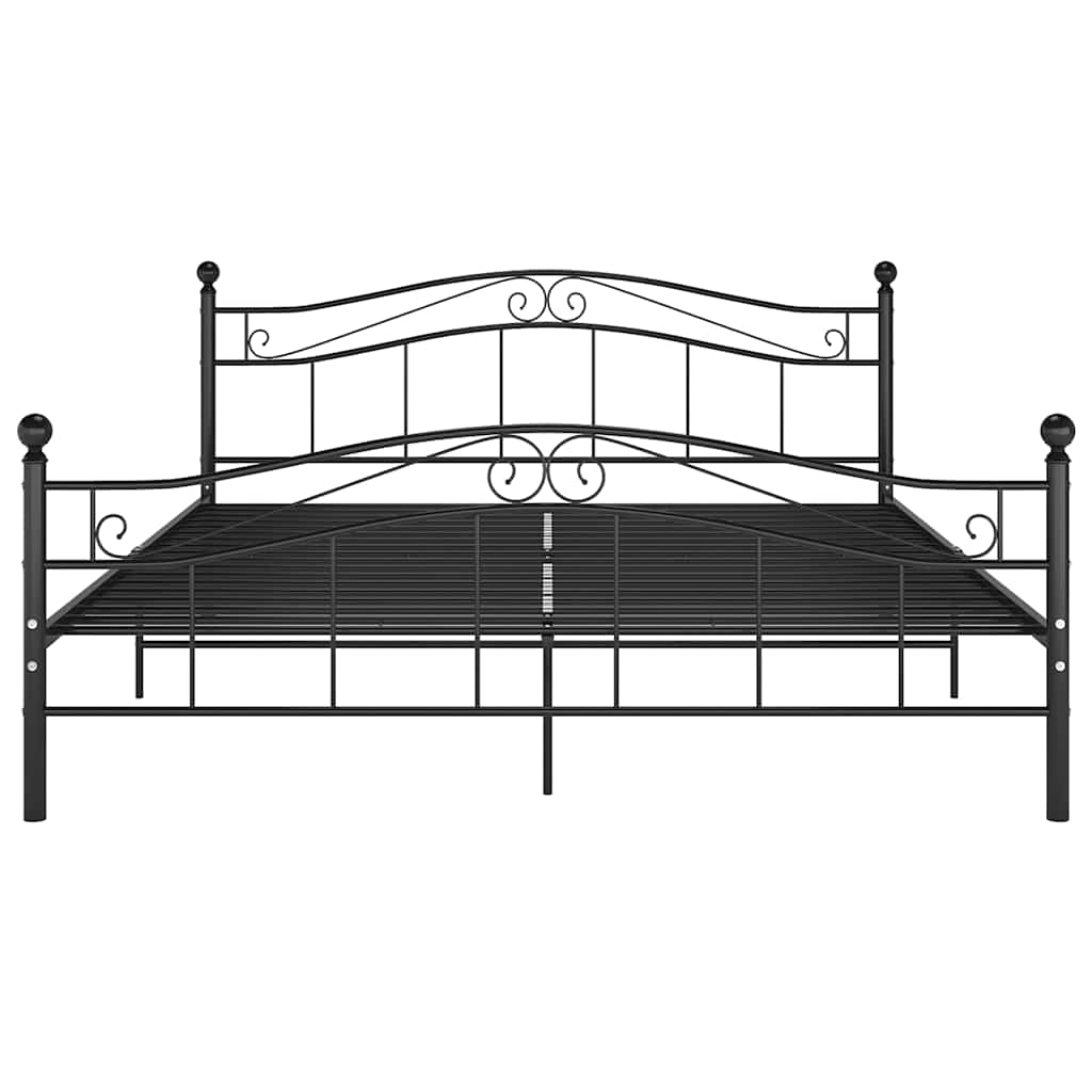 Estrutura de cama 180x200 cm metal preto